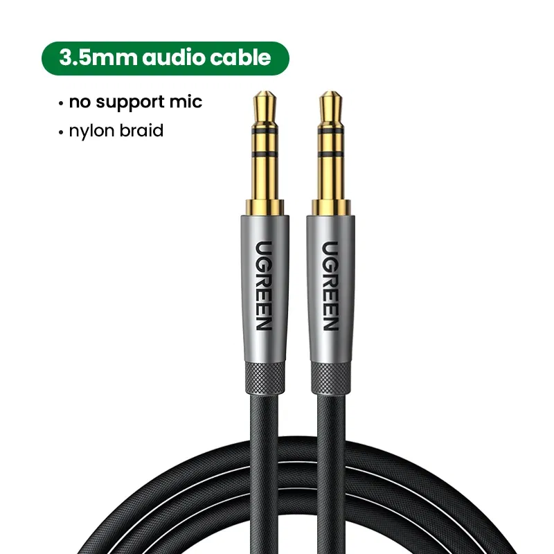 Color: Red, Length: 2m, Ships From: CHINA - UGREEN 3.5mm Aux Cable 4 Pole TRRS 4-Conductor Auxiliary Male to Male Stereo Jack HiFi Support Microphone Function Audio Cable