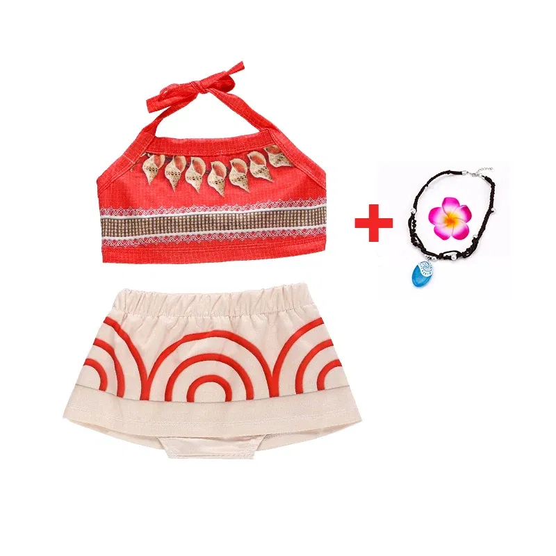 Color: Blue, Kid Size: 12 - Disney New Moana Dress Costumes Kids Girl Cosplay Toddler Movie Ocean Adventure Infant Frock Halloween Party With Chick Clothes