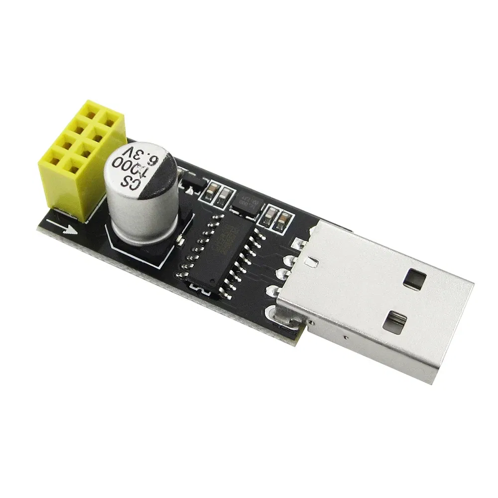 Color: Brown - ESP-01S Programmer Adapter UART GPIO0 ESP-01 Adaptater ESP8266 CH340G USB to ESP8266 Serial Wireless Wifi DevelopentBoard Module