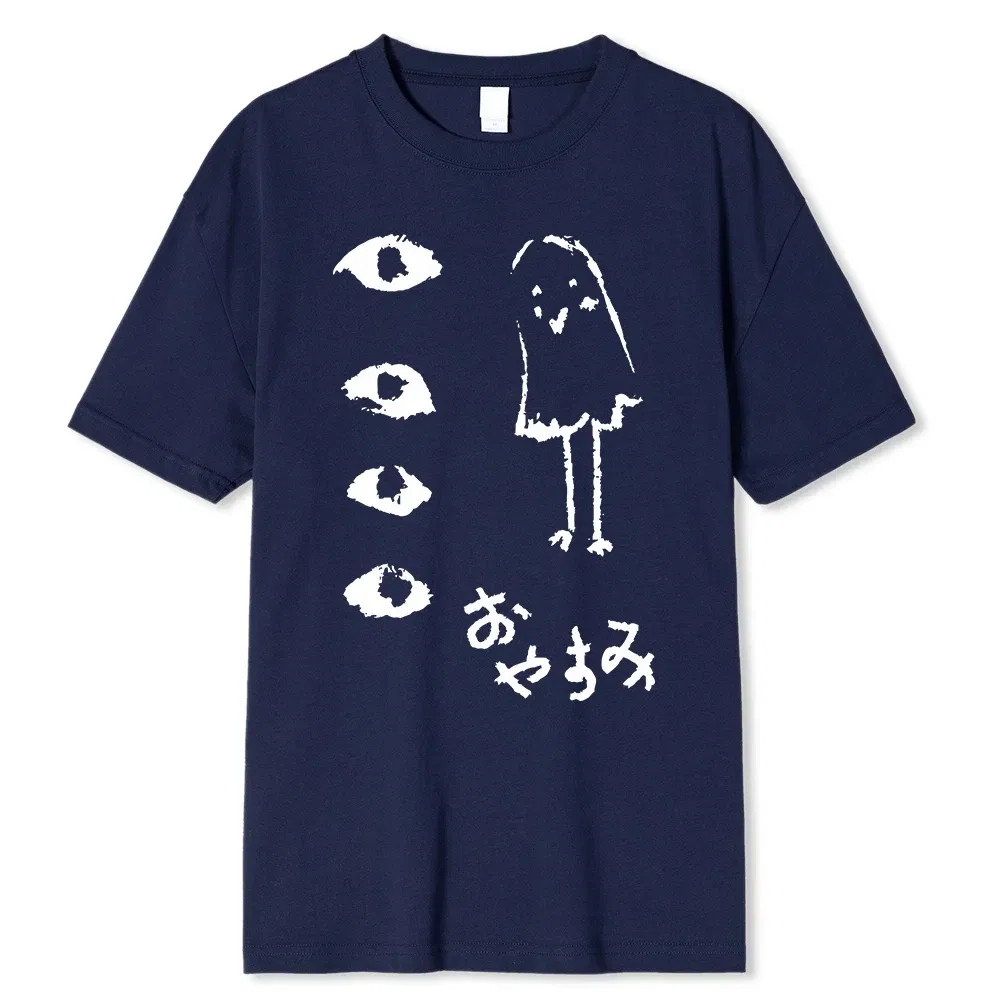 Color: Turquoise, Size: M - Oyasumi PunPun Modal Print T-Shirts Funny Anime Streetwear Camisetas Men Women Short-sleev Fashion Harajuku Cartoon Tee Shirt