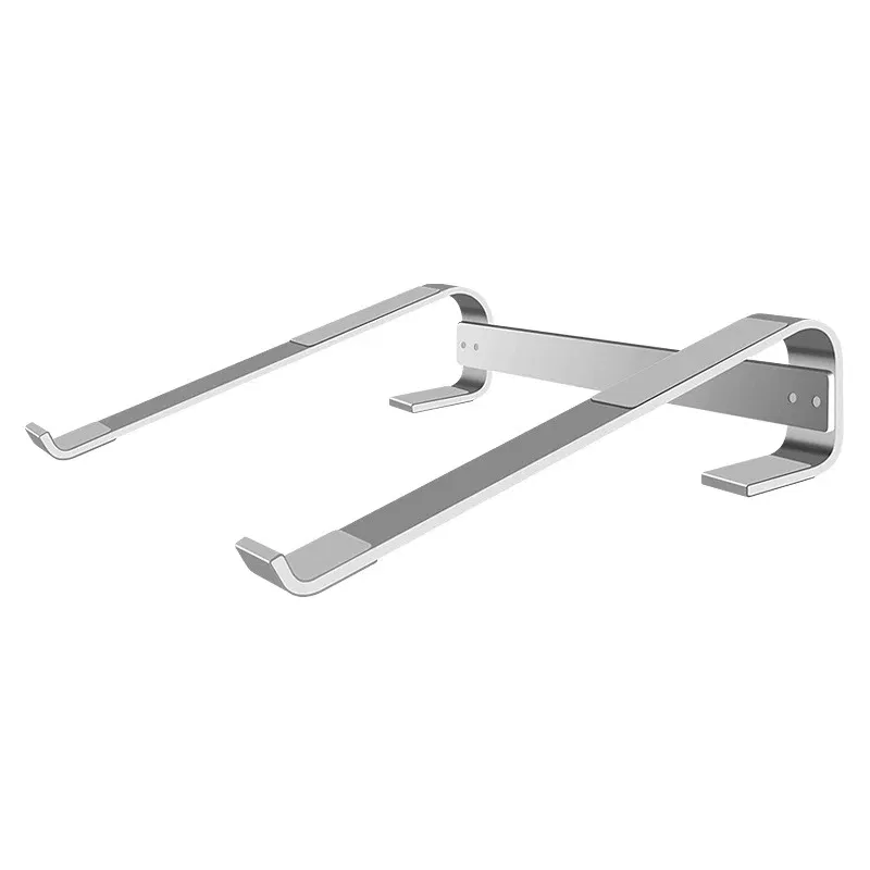 Color: Silver - Aluminum Laptop Cooling Stand Riser for Desk Macbook Pro Air Dell HP Lenovo Notebook Computer Holder Bracket Support Accessories