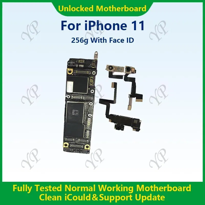 Color: GRAY, Ships From: CHINA - Top Fully Tested Authentic Motherboard For iPhone 11 Pro Max 64g/256g Unlocked Mainboard With Face ID Cleaned iCloud Fast