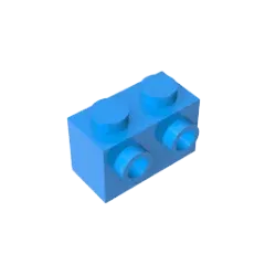 Color: tan - MOC PARTS DIY GDS-634 BRICK 1X2 W. 2 KNOBS compatible with lego 11211 children's toys Assembles Building Blocks Technical