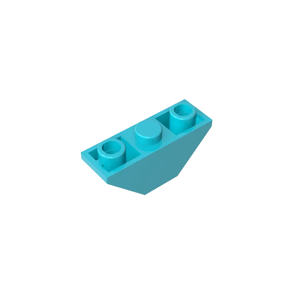 Color: Chocolate - Gobricks GDS-984 Slope, Inverted 45 3 x 1 Double compatible with lego 18759 2341 DIY Educational Building Blocks Technical