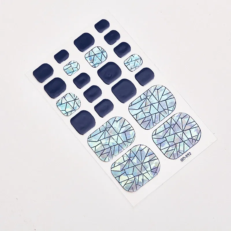 Color: Creamy White - 22 Tips/Sheet Women Salon Nail Wraps DIY Self Adhesive Nail Sticker Decals Plain Stickers Nails Sticker Designer Designed