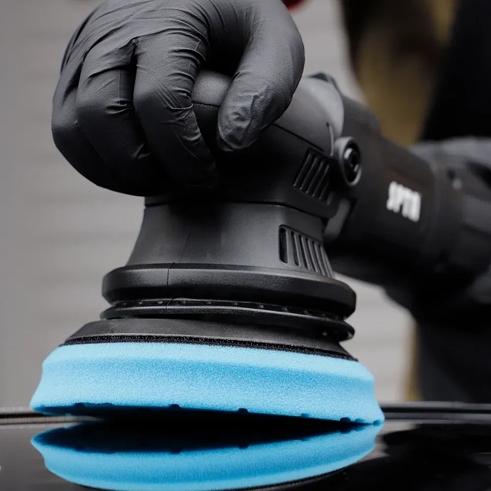Color: Black, Material: Wave Sponge, Ships From: CN - (Bulk Sales) SPTA 3"(80mm)/5"(125mm)/6"(150mm) Hex-Logic Car Sponge Polishing Buffing Pads For DA/RO/GA Auto Buffer Polisher