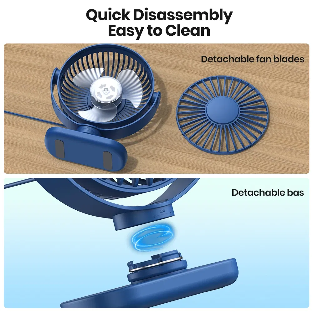 Color: Yellow, Ships From: CHINA - TOPK USB Small Desk Mini Portable Fan 3 Speeds Quiet Desktop Fan 360?° Rotatable Adjustment Table Fan for Home Office Bedroom