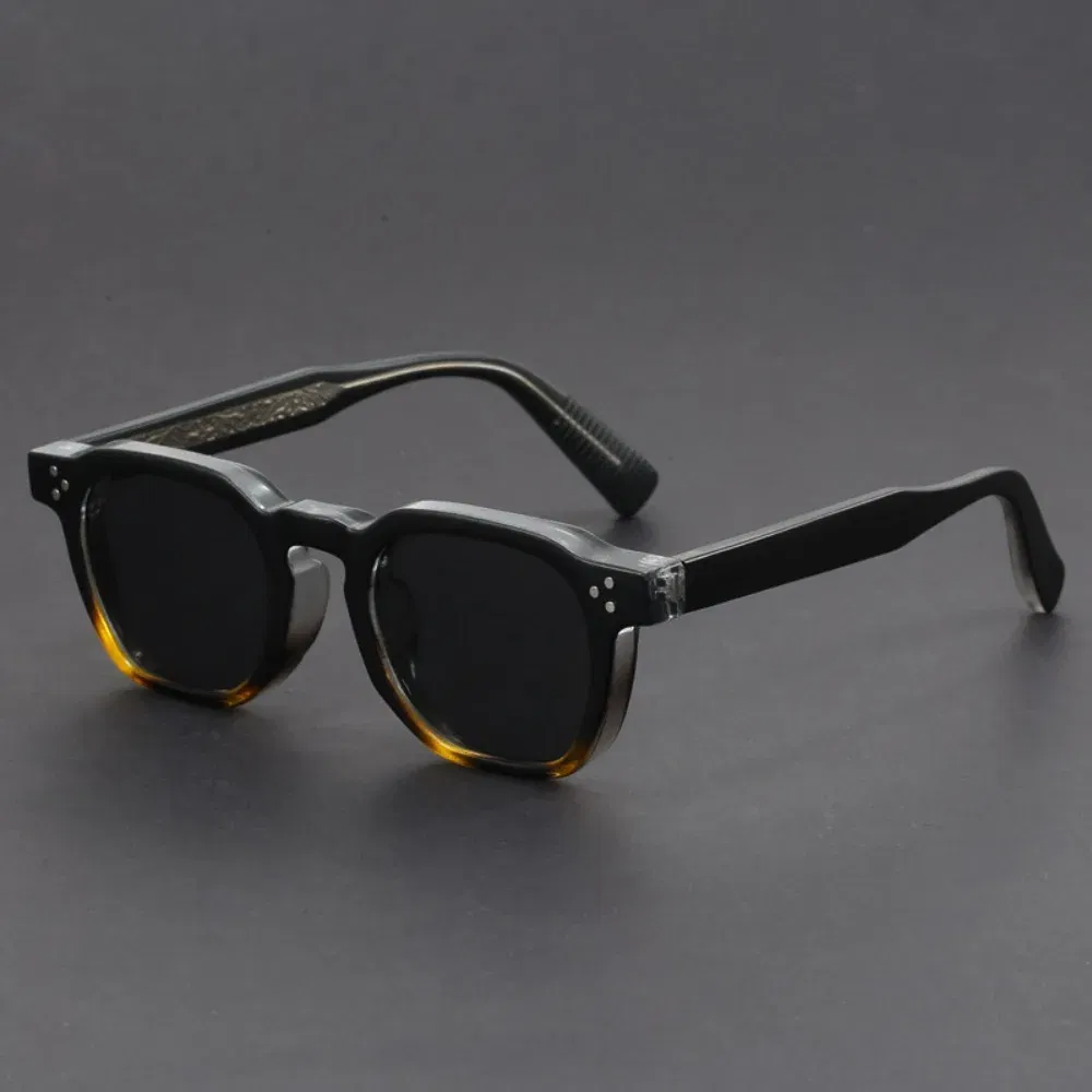 Lenses Color: WHITE - Boho Retro Polarized Sunglasses for Men Frame Polygonal Women's Sunglasses Outdoor High Quality Travel Glasses