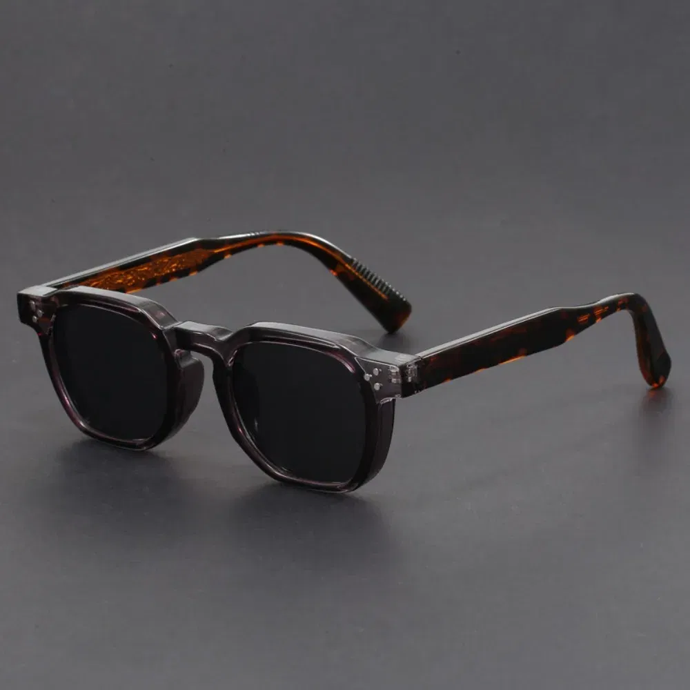 Lenses Color: WHITE - Boho Retro Polarized Sunglasses for Men Frame Polygonal Women's Sunglasses Outdoor High Quality Travel Glasses