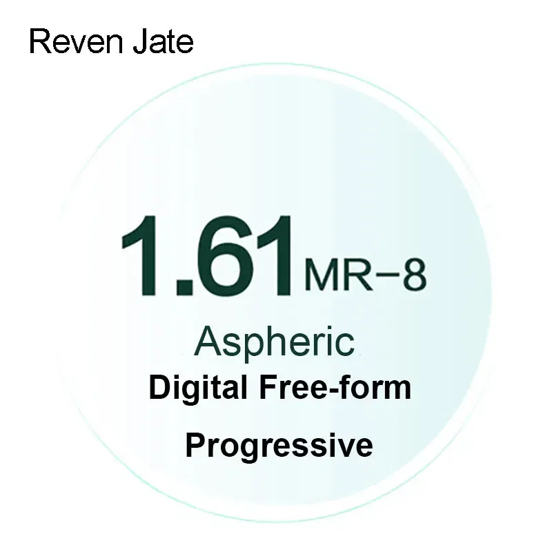 Lenses Color: GRAY - Reven Jate MR-8 Digital Freeform Progressive Prescription Tinted Lenses Aspheric Optical Lenses UV400 Solid and Gradient Tinted