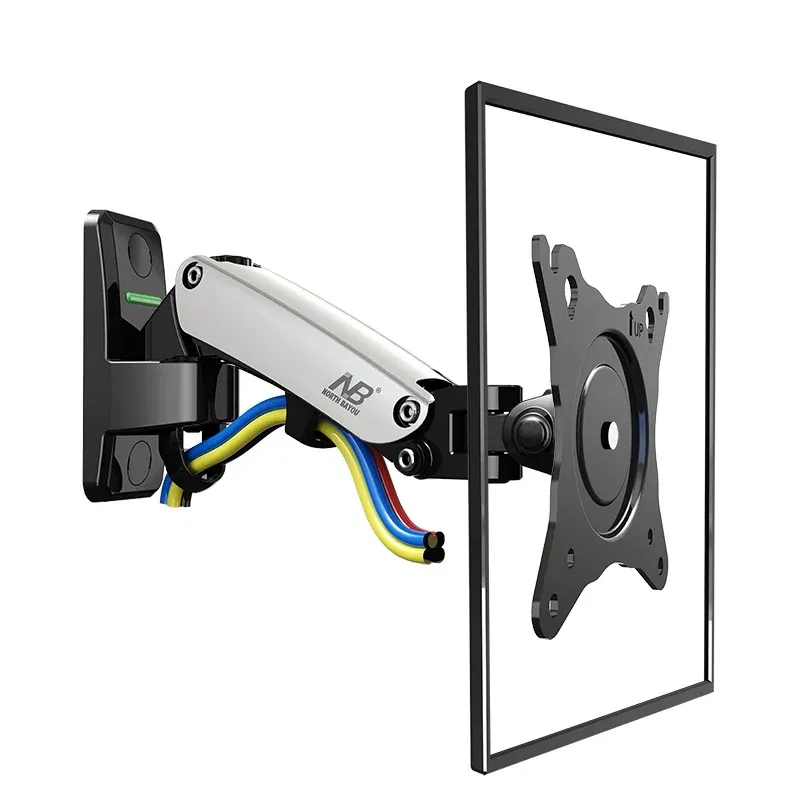 Color: Black, Ships From: brazil - NB F120 17-27" aluminum GS Gas Spring 360 rotate Full Motion TV Wall Mount Bracket lcd monitor wall mount stand screen holder