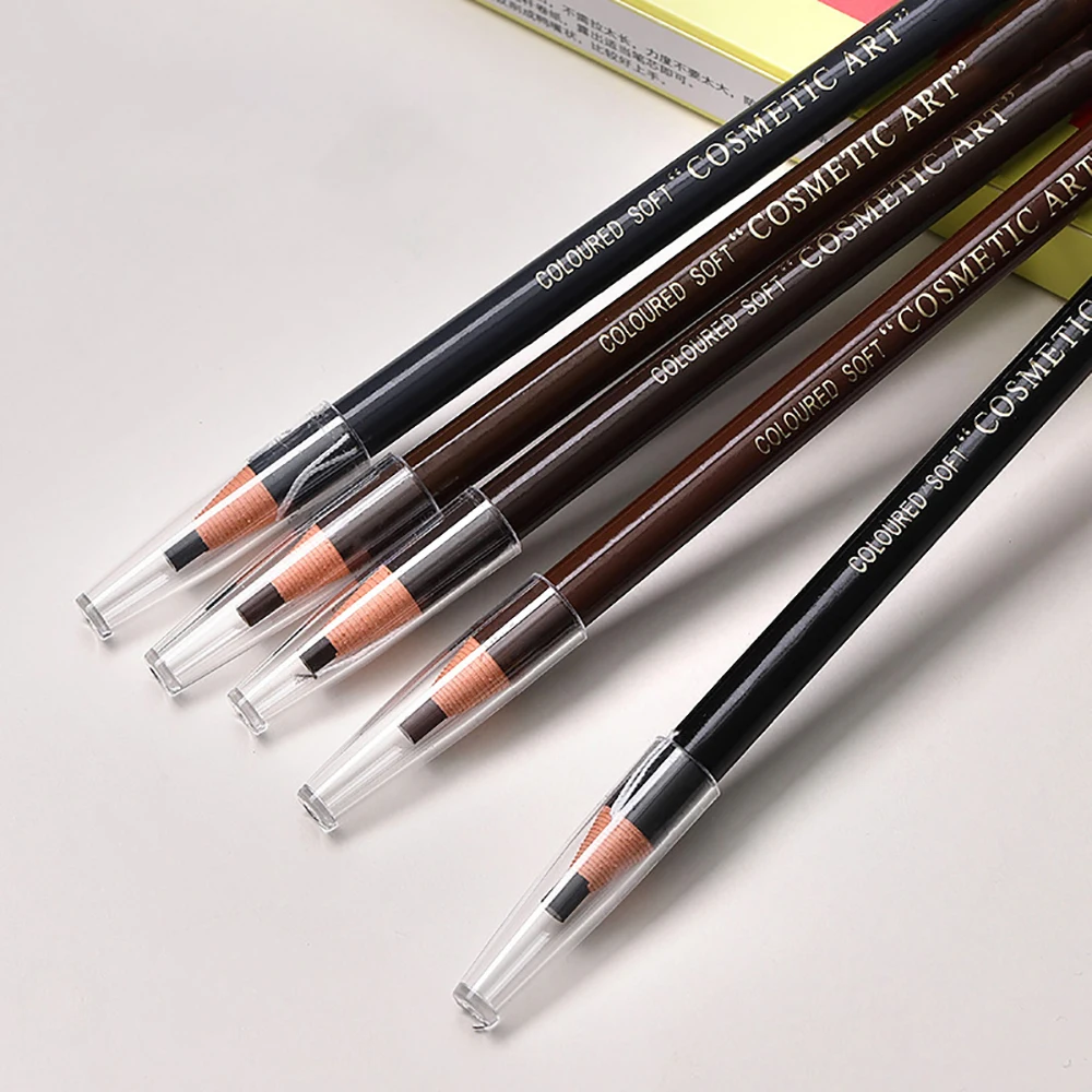 Color: light green, Ships From: CHINA - Eyebrow Pencil With Sharpener 4Pcs Brow Trimmer Blade Microblading Supplies Set Eyebrows Sharpening Tip Thin Art Makeup Tools