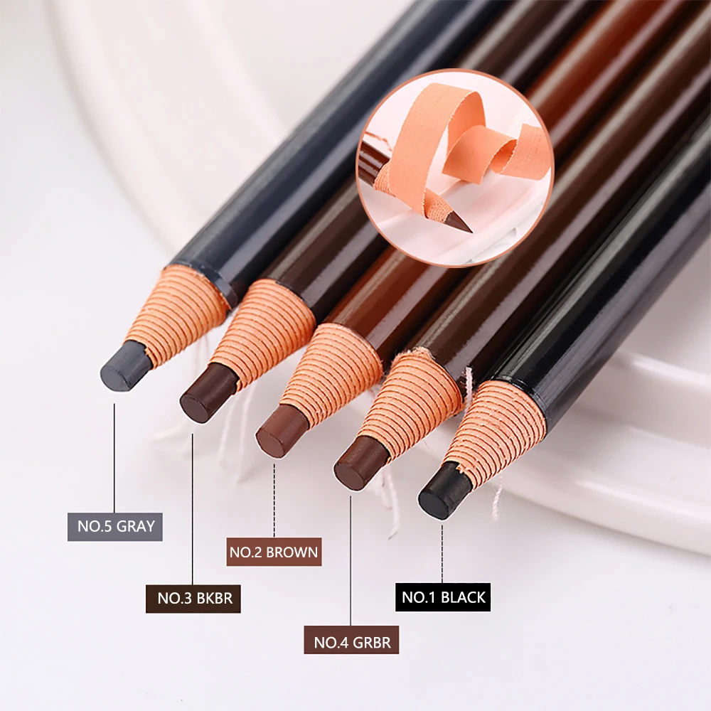 Color: light green, Ships From: CHINA - Eyebrow Pencil With Sharpener 4Pcs Brow Trimmer Blade Microblading Supplies Set Eyebrows Sharpening Tip Thin Art Makeup Tools
