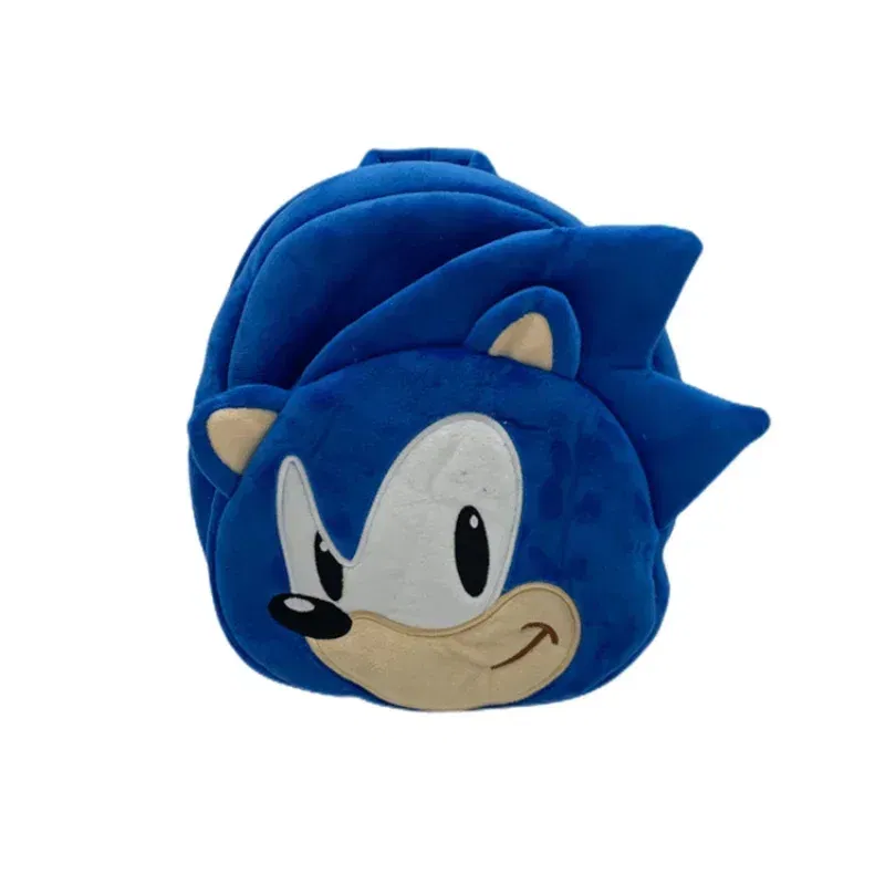 Color: camel - Gifts Hedgehog Sonic Backpack High Appearance Game Kindergarten Children Plush Coin Purse  Anime Cartoon School Bag Mochila