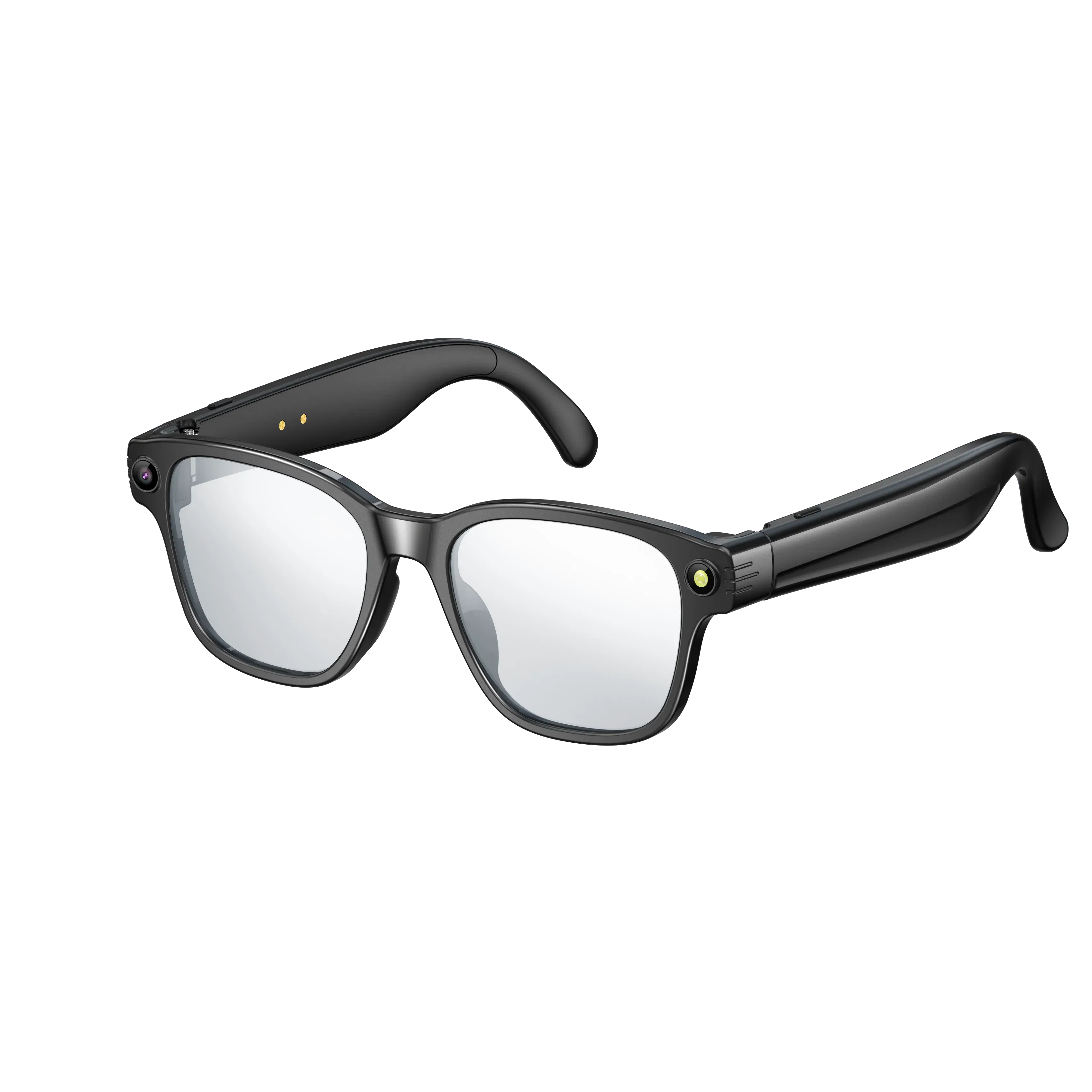 Color Name: Transparent - Smart Glasses With 8M HD camera 1200P anti-shake HD video AI intelligent voice assistant Real-time translation Object recognion