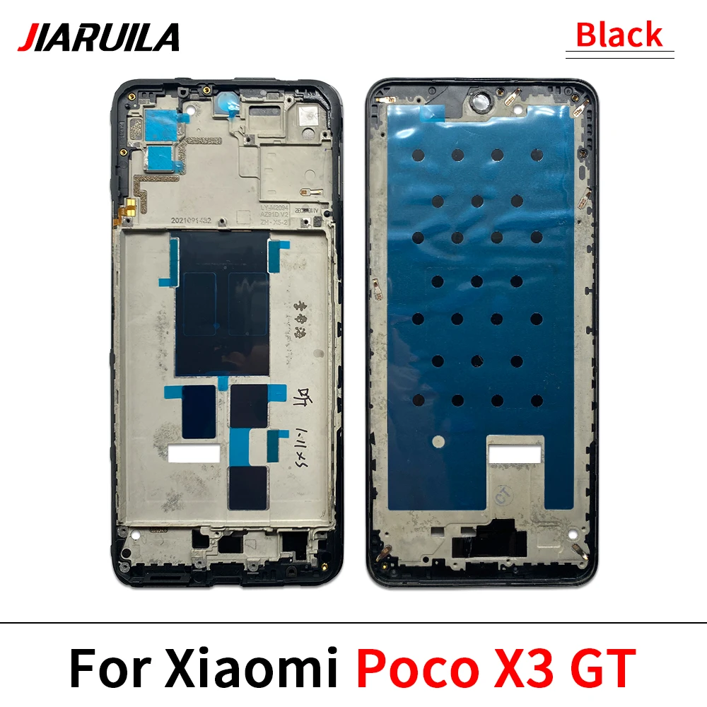 Color: black - LCD Screen Middle LCD Front Frame Housing Bezel Plate Panel Chassis For Xiaomi Poco C65 X3 F3 F4 GT M3 M4 Pro 4G 5G M5S X5 X6