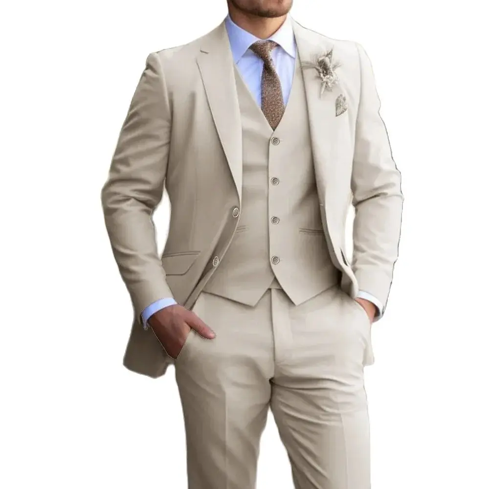 Color: black, Size: 4XL - Suit 3-piece Classic men's fashion slim-fit suit Vest Pants suit Men's dress Casual Dress Formal Business wedding