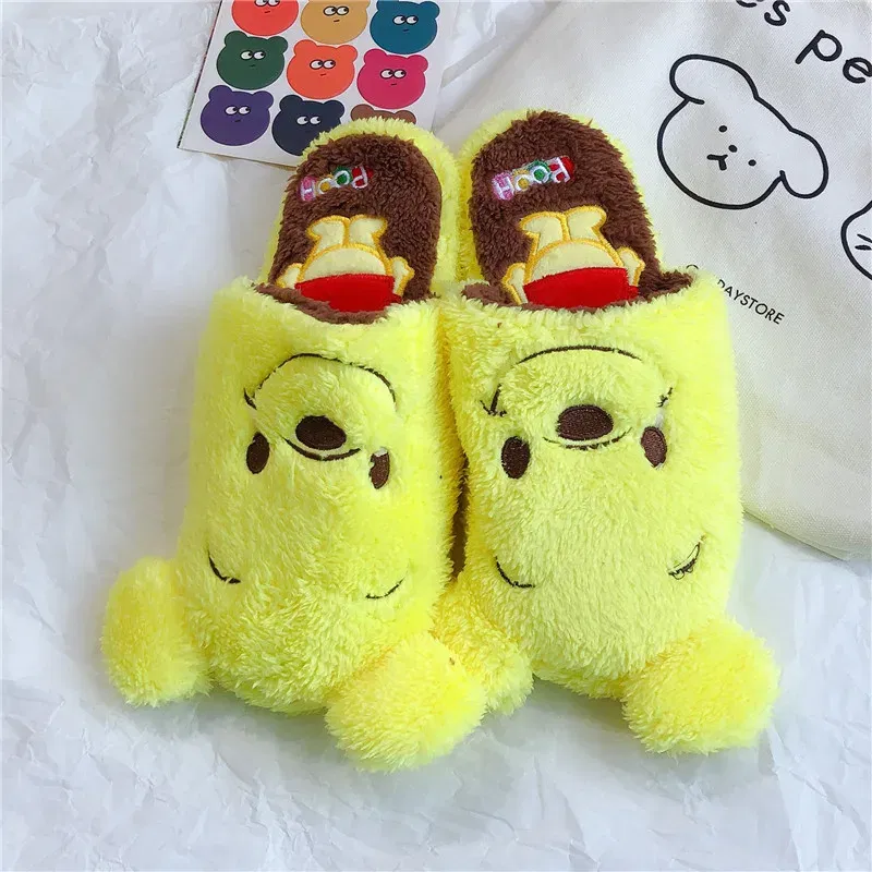 Color: Pink, Shoe Size: 36 - Cartoon Sulley Mike Slippers Cute Girl Warm Home Slippers Women Indoor Slippers Blue Duck Kawaii Non-slip Slippers Gifts EU36-41