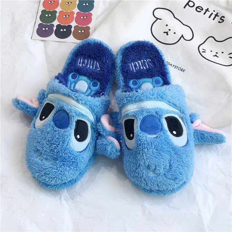 Color: Pink, Shoe Size: 36 - Cartoon Sulley Mike Slippers Cute Girl Warm Home Slippers Women Indoor Slippers Blue Duck Kawaii Non-slip Slippers Gifts EU36-41