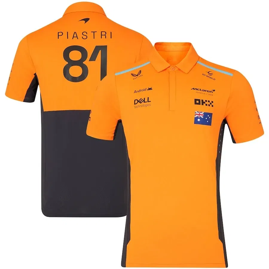 Color: black, Size: 4XL - Formula1 Team Racing Official Website Summer Printed Polo Shirt Verstappen Racing Jersey Team T-shirt Men Women Clothes Duotone