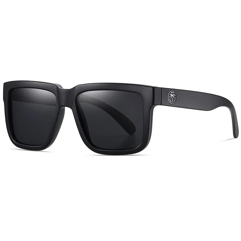 Lenses Color: green - NEW High quality luxury Heat Wave brand Polarized sunglasses square Conjoined lens Women men sun glasses UV400HW02