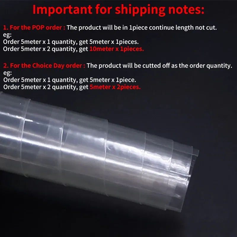 Color: Clear, Length: 153m, Inside Diameter: 300 mm - 1/5/20M 18650 Battery PVC Heat Shrink Tube Pack 10mm~ 100mm Insulated Film Wrap Lithium Case Protection Cable Sleeve Transparent