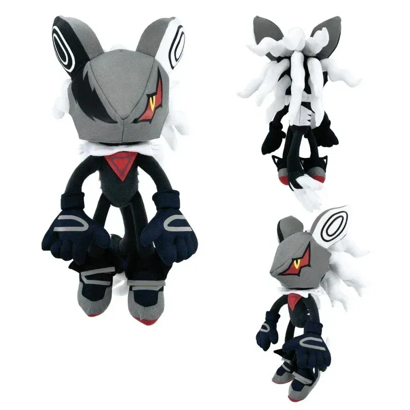 Color: FireBrick - Hot Sale Sonics Plush toys Anime Figure Infinite Shadow Chaos Soft Stuffed Animals Sofa Pillows Kids Toys Home Decoration