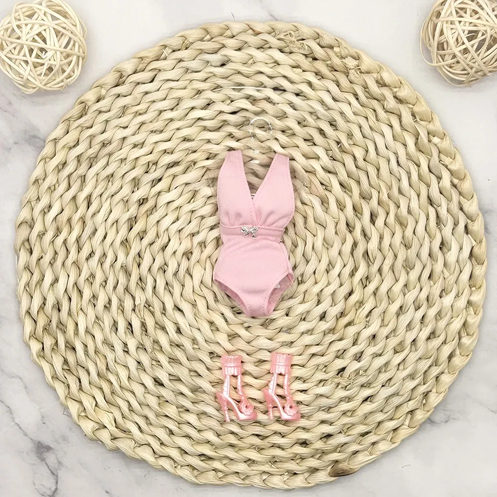 Color: Dark Khaki - Supermodel Doll Clothes Suit European Fashion Summer Bikini Series Accessories Set Princess Dress DIY Limited Collection Gifts