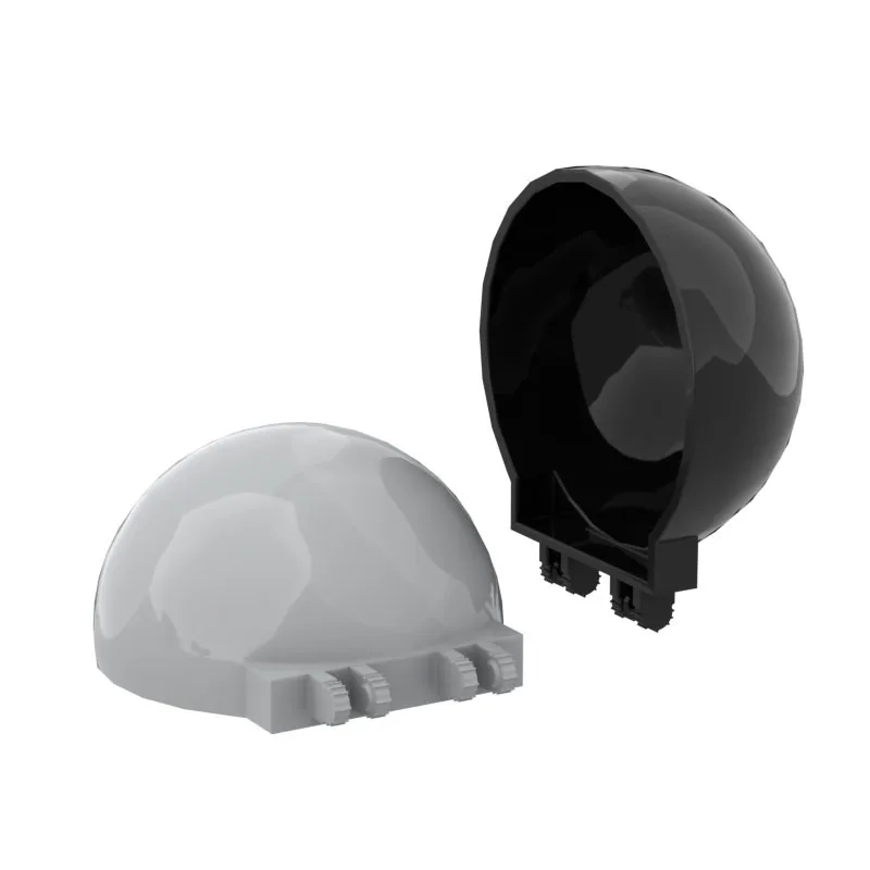 Color: black - 1pc MOC Brick Parts 50747 Windscreen 6 x 6 x 3 Canopy Half Sphere Creative Building Blocks Bricks Replaceable Accessories Toys
