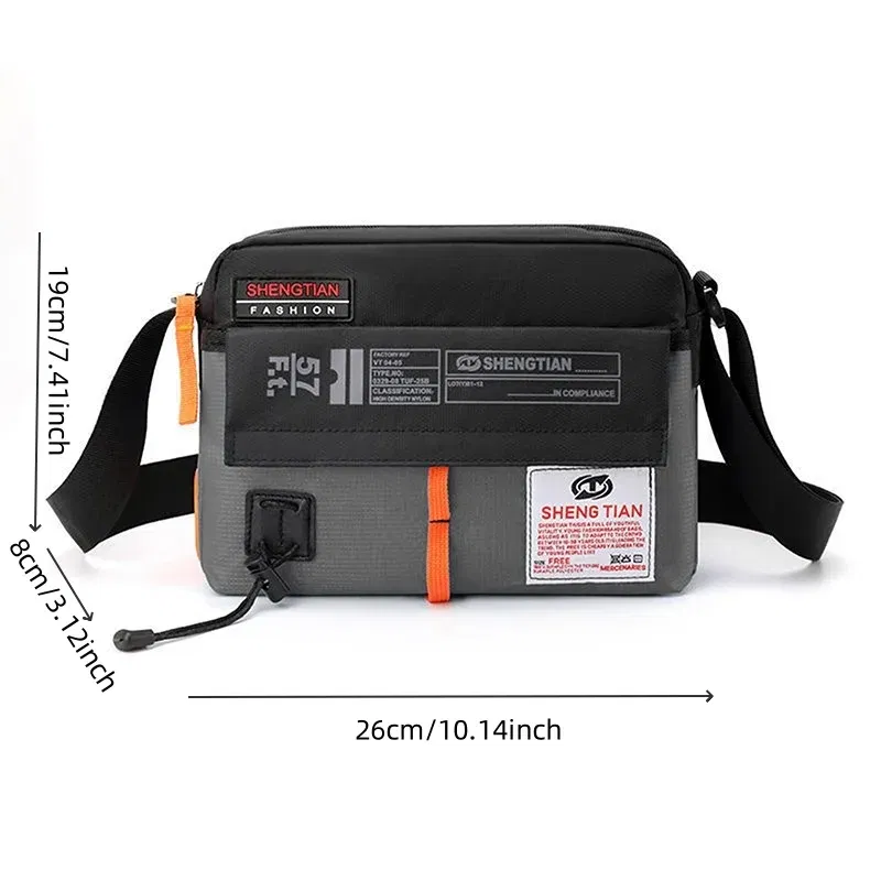 Color: Beige - New Fashion Oxford Bags Men's Shoulder Bag Man Waterproof Messenger Crossbody Bags For Men 2023 Business Bags For Men