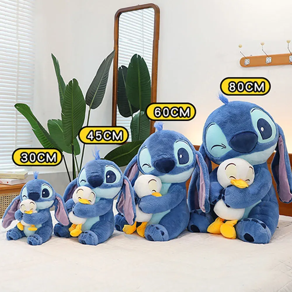 Color: Brown - Lilo&Stitch Cute Cartoon Dolls Toys Kawaii Anime Soft Stuffed Dolls Pillow Appease Toys Birthday Gift For Boys Girls