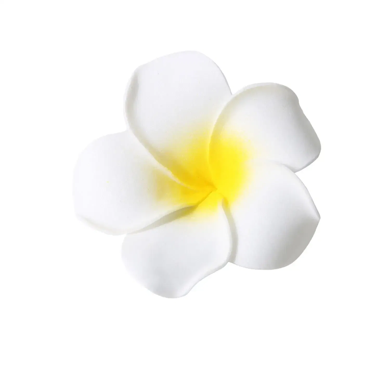 Color: Yellow - 5.5/7/8/9cm Plumeria Flower Hair Clips For Girls Women Hairpins Egg Flower Barrette Hawaiian Wedding Artificial Headwear