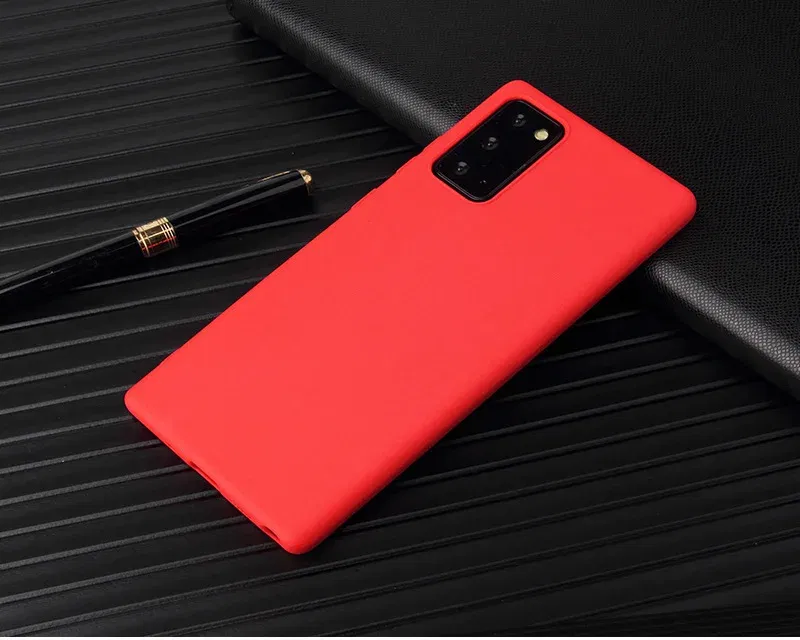 Color: Dark Blue, Material: Acrylic - Matte Case For Samsung Galaxy A51 A71 S20 Ultra S10 Plus A01 A31 A81 A91 A10 A20 A30 A40 A50 A70 Solid Color Silicone Cover