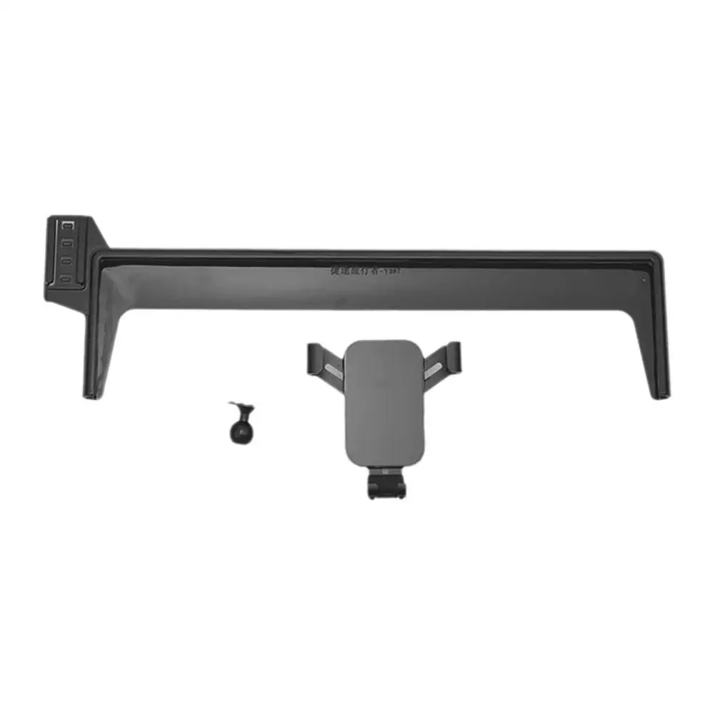 Color Name: black, Ships From: CN - 1 mobile phone holder + 1 base For Jetour T2 2023 2024 Car Phone Holder Bracket GPS Stand Mobile Accessories T0B2