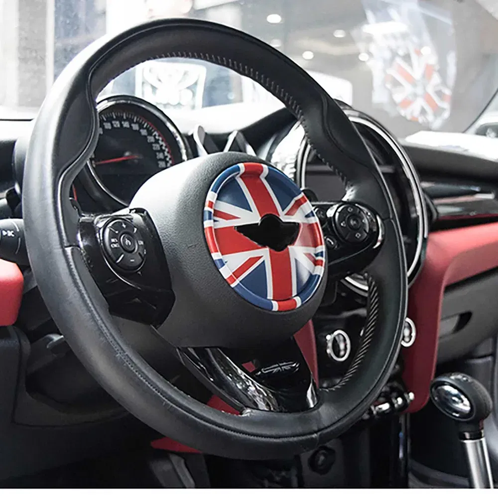 Color Name: grey - Steering Wheel Decal Graphics Cover Smooth Surface For Mini Cooper Clubman Countryman F54 F55 F56 F60 R55 R56 R57 R60