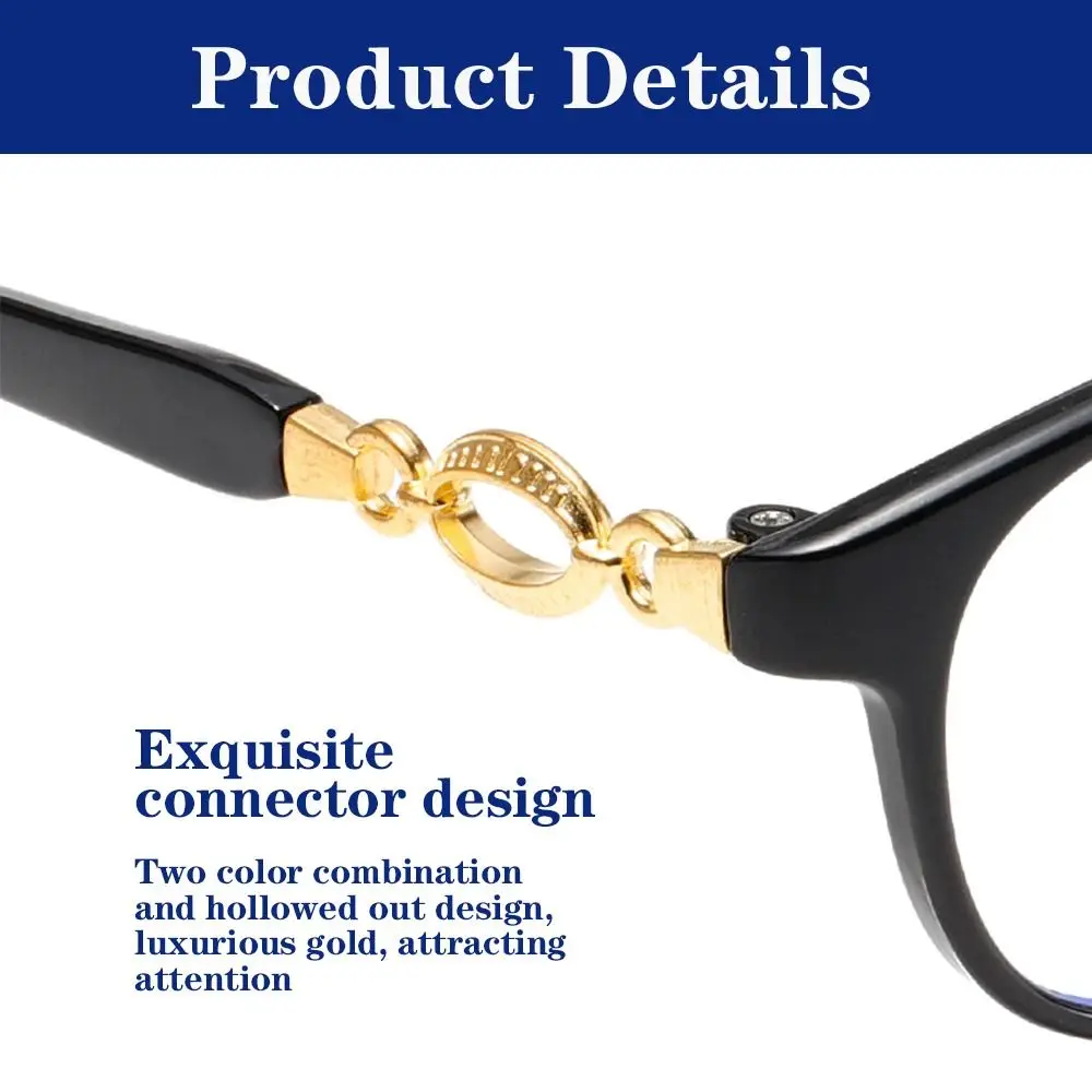 Frame Color: black, Eye Prescription: +25 - FG New 3 in 1 Progressive Multifocal Reading Glasses Women Anti-blue Eyeglasses Easy To Look Far and Near +1.0 To +4.0