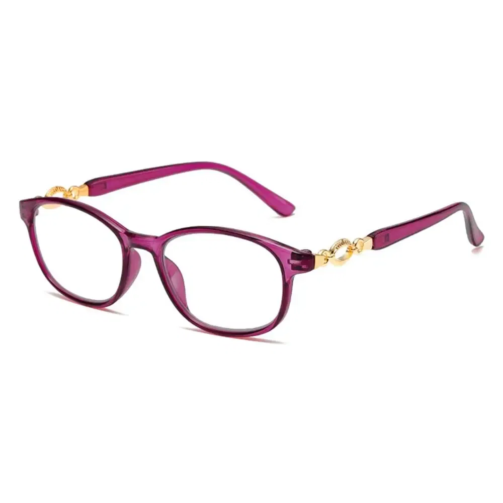 Frame Color: black, Eye Prescription: +25 - FG New 3 in 1 Progressive Multifocal Reading Glasses Women Anti-blue Eyeglasses Easy To Look Far and Near +1.0 To +4.0
