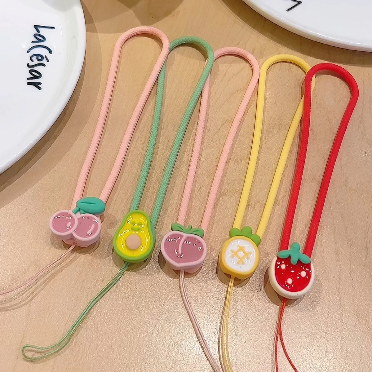 Color: Blue / Green, Material: Silicon, Ships From: CHINA - Mobile Phone Rope Earphones Silicone Wrist Strap Ccd Camera Usb Key Chain Strawberry Fruit Decoration