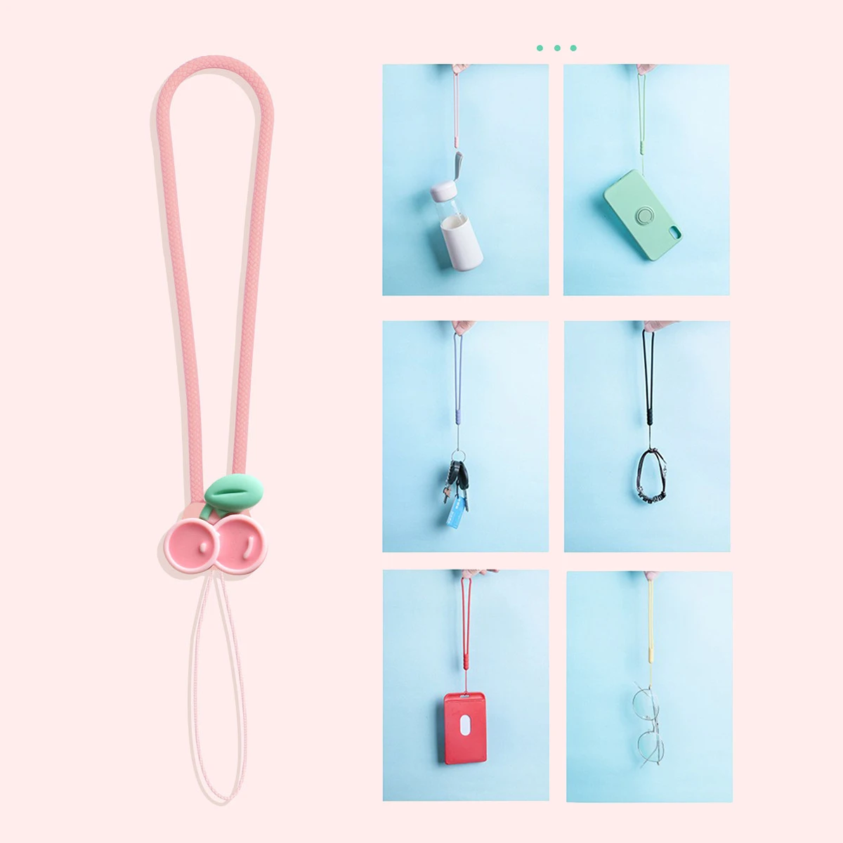 Color: Blue / Green, Material: Silicon, Ships From: CHINA - Mobile Phone Rope Earphones Silicone Wrist Strap Ccd Camera Usb Key Chain Strawberry Fruit Decoration