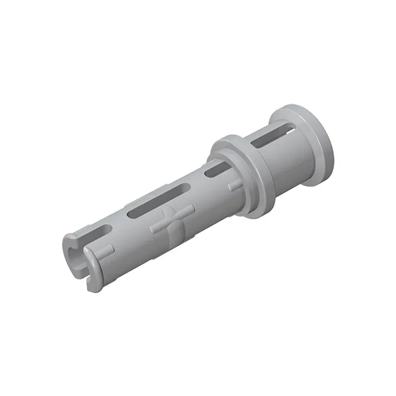 Color: BROWN - Gobricks 10PCS Bricks Technical Pin 3L with Friction Ridges Lengthwise and Stop Bush Compatible With 32054 Assembles Block