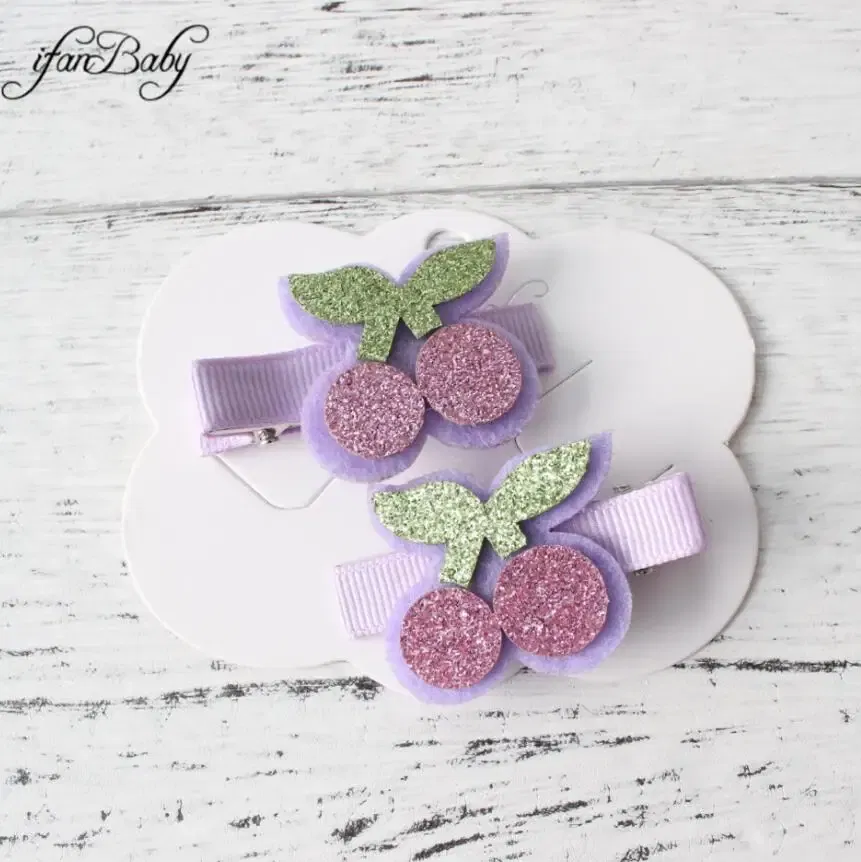 Color: Red - Girl Hair clips ,flower clips.Cute Children Accessories Hair pin