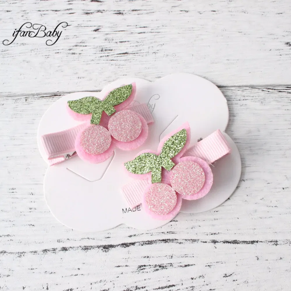 Color: Red - Girl Hair clips ,flower clips.Cute Children Accessories Hair pin