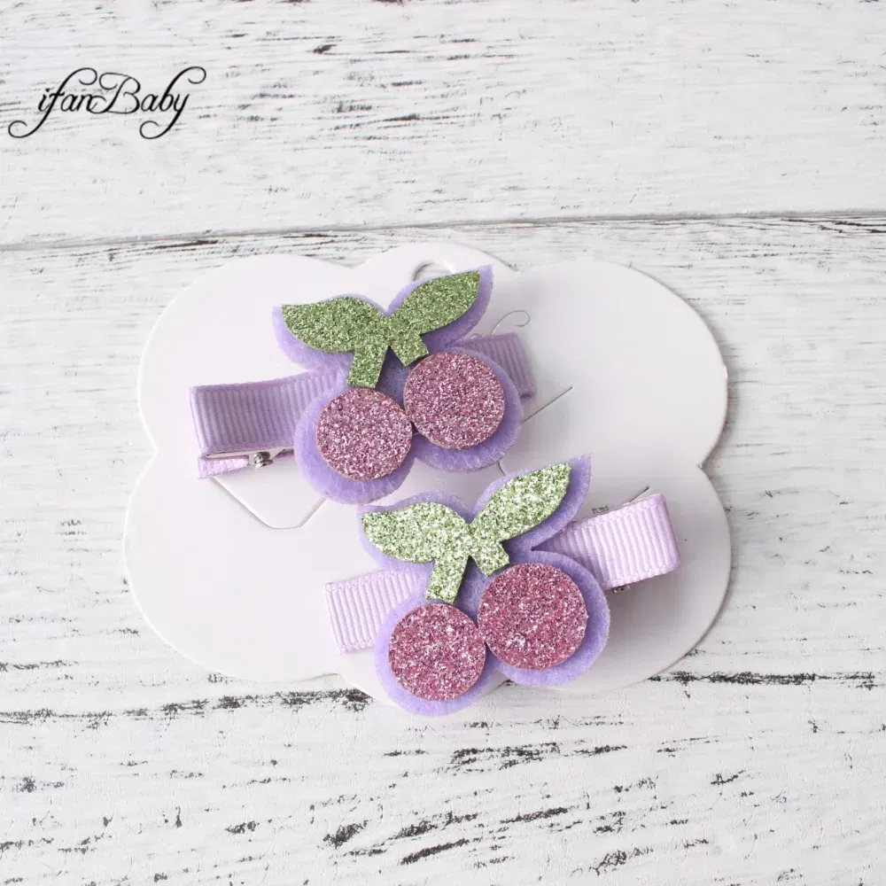 Color: Red - Girl Hair clips ,flower clips.Cute Children Accessories Hair pin