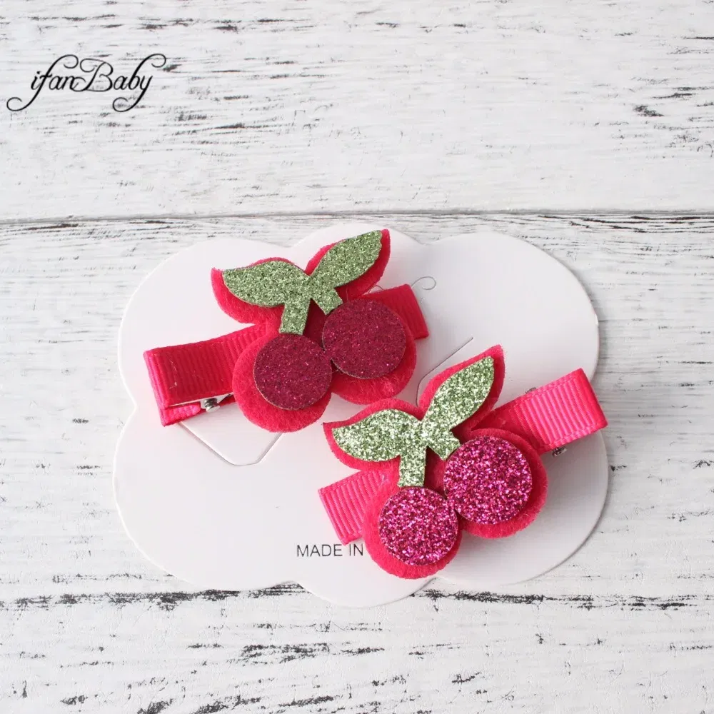 Color: Red - Girl Hair clips ,flower clips.Cute Children Accessories Hair pin