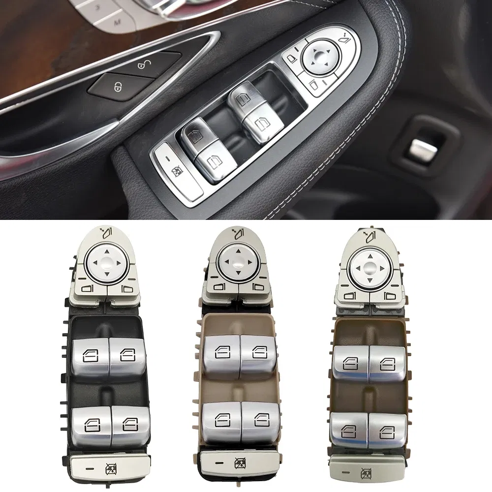 Color: Blue, Ships From: CHINA - For Benz W205 W253 W213 Car Electric Power Master Window Switch For Mercedes C E GLC Class 2015-2021 C200 E260 E300 2059056811