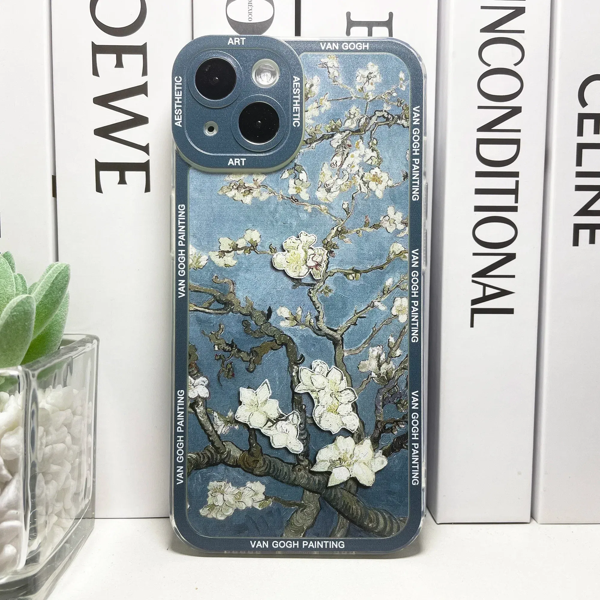 Color: Brown, Material: PP - Van Gogh Art Aesthetic Phone Case For iPhone 16 15 14 13 12 11 Pro Max Mini XS X XR SE 8 7 Plus Sunflowers The Starry Night
