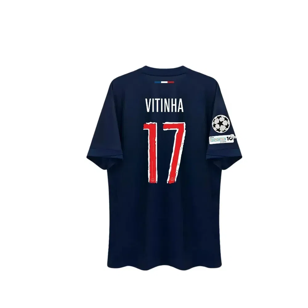 Color: GRAY, Size: XL - Paris Saint Germain Champion Men's 3D Printed Sports Fast Drying Breathable T-shirt Football T-shirt Family Children's T-shirt