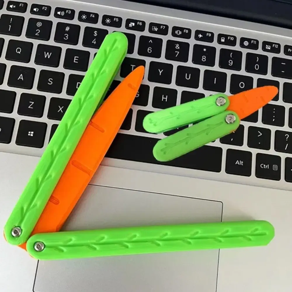 Color: Light Grey, Ships From: CHINA - Gravity Folding Claw Knife Radish Knife 3d Printing Gravity Knife Small Radish Knife Push Card Decompression Fidget Mini Toy