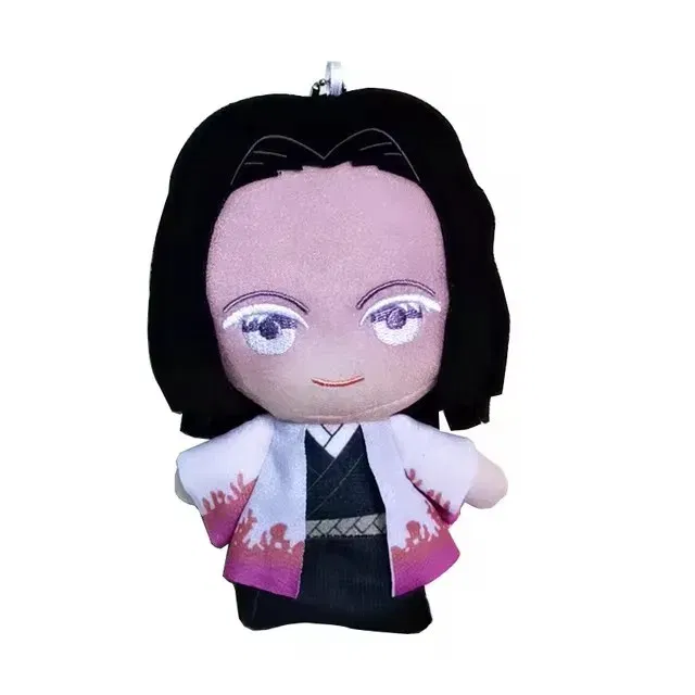 Color: plum, Height: 11cm-30cm - 15cm Japan Anime Demon Slayer Akaza Rui Iguro Obanai Tanjirou Kamado Nezuko Agatsuma Zenitsu Plush Toys Doll Peluche Gift