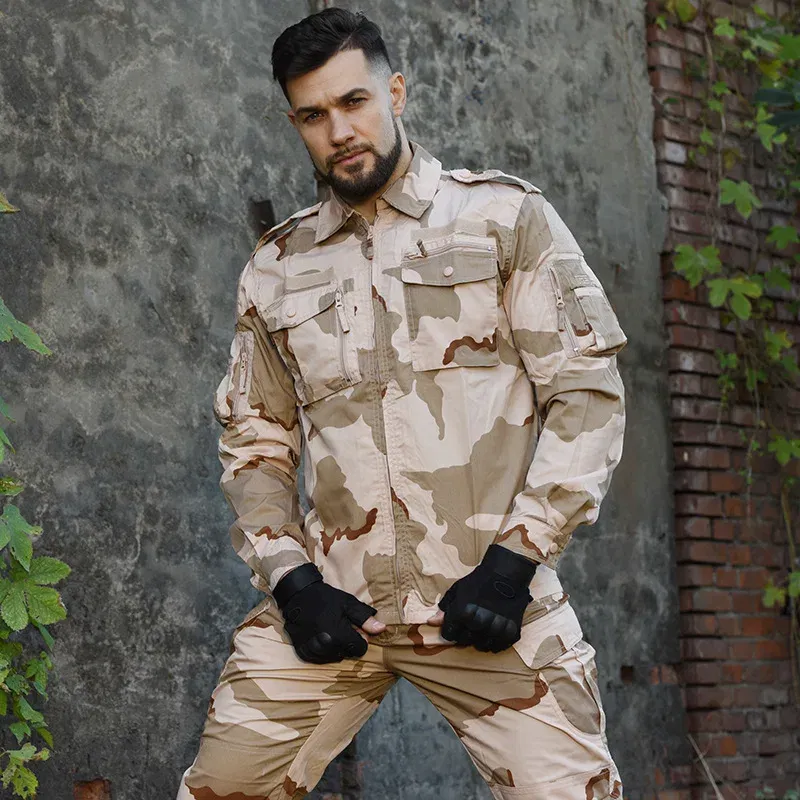 Men's Tactical Set Uniform Airsoft Gear Equipment Outdoor Working Clothing Sports Suits